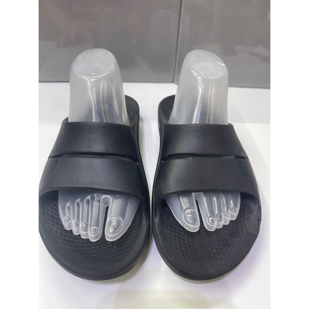 Oofos OOahh Sport Slide Sandals Black Mens 8 Womens 10 Recovery Footwear